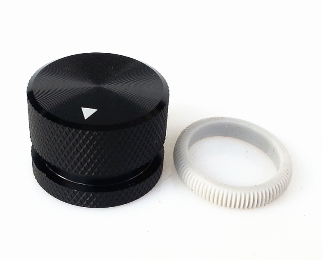 25X18mm Black Aluminum Speaker Potentiometer Knob For Hifi Audio DIY AMP Radio DAC Turntable Record 6.0mm Hole