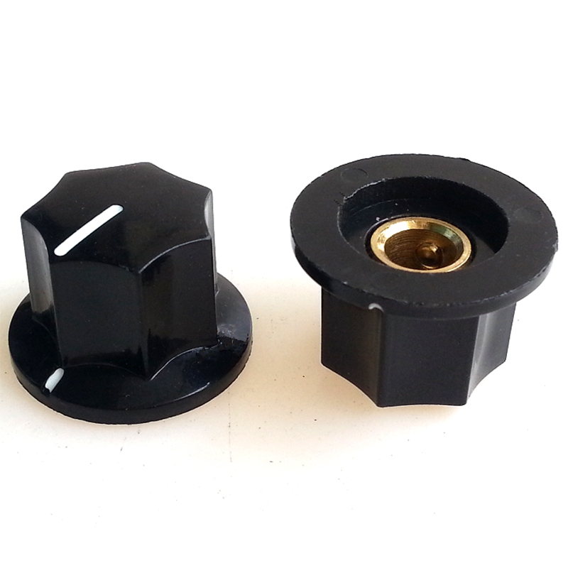 23.5X15.6mm HIFI Audio DIY Plastic potentiometer Knob for BOSS Guitar AMP Effect Pedal 6.4mm Hole