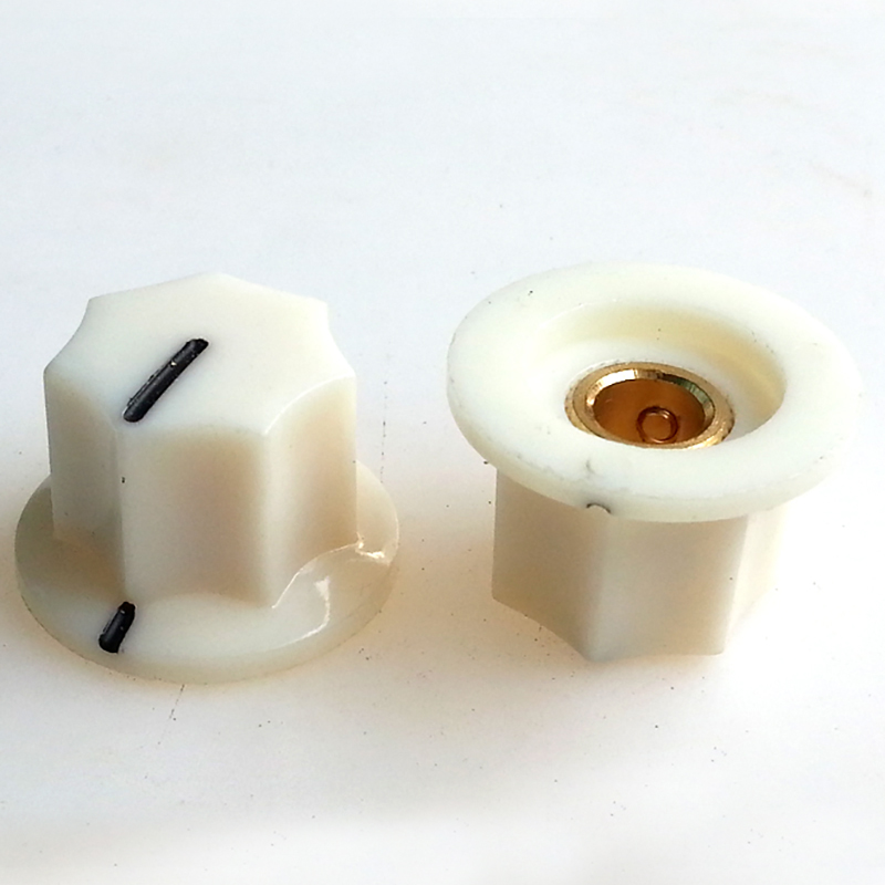 23.5X15.6mm HIFI Audio DIY Plastic potentiometer Knob for BOSS Guitar AMP Effect Pedal 6.4mm Hole