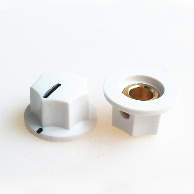 20X11.5mm HIFI Audio DIY Plastic potentiometer Knob for Guitar AMP Effect Pedal 6.4mm Hole