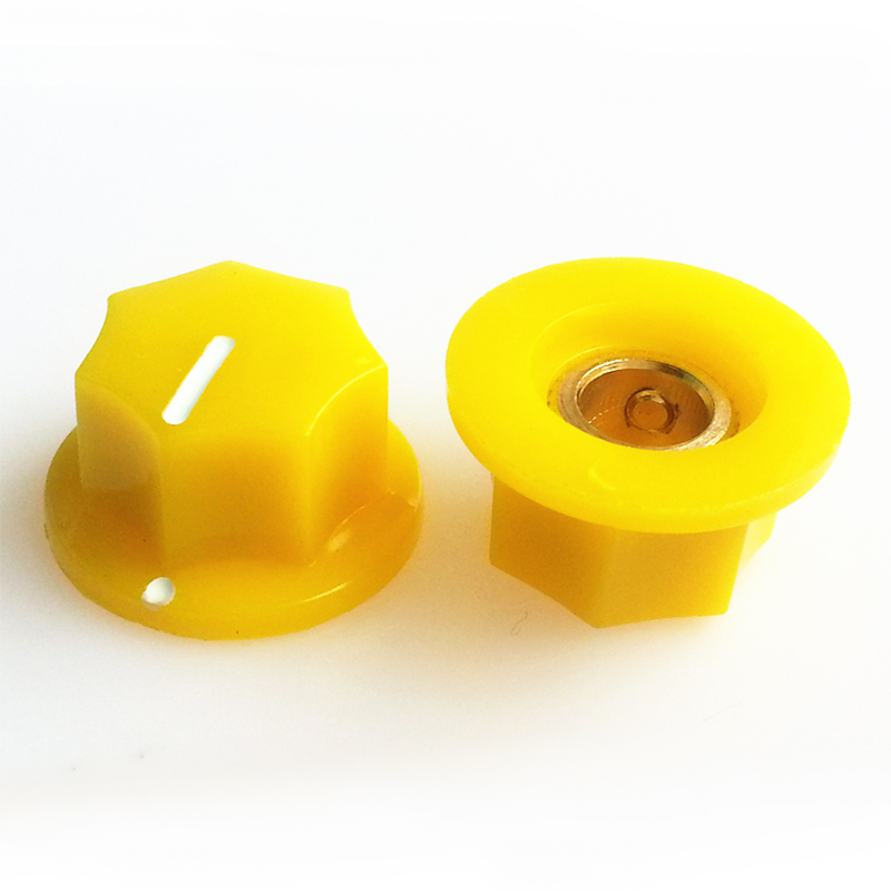 20X11.5mm HIFI Audio DIY Plastic potentiometer Knob for Guitar AMP Effect Pedal 6.4mm Hole