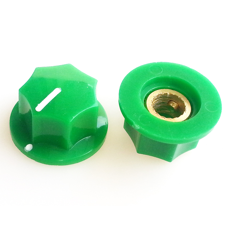 20X11.5mm HIFI Audio DIY Plastic potentiometer Knob for Guitar AMP Effect Pedal 6.4mm Hole