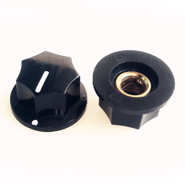 20X11.5mm HIFI Audio DIY Plastic potentiometer Knob for Guitar AMP Effect Pedal 6.4mm Hole