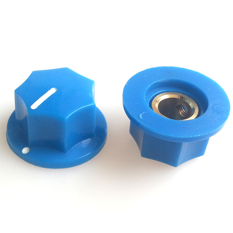 20X11.5mm HIFI Audio DIY Plastic potentiometer Knob for Guitar AMP Effect Pedal 6.4mm Hole