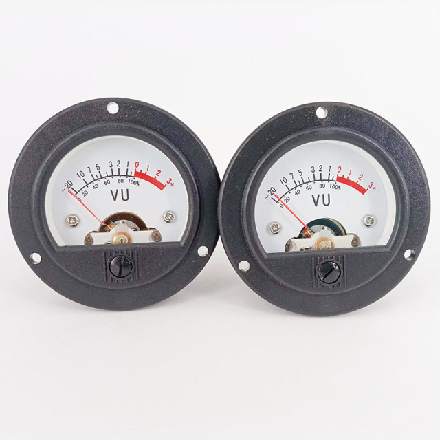 1PC DIY Audio SO52 DC 500UA 650Ω VU panel meter for tube Amplifier speaker power supplier CD player