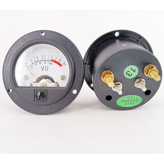 1PC DIY Audio SO52 DC 500UA 650Ω VU panel meter for tube Amplifier speaker power supplier CD player