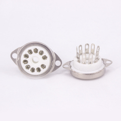 1PC GZC10-C 10-pin Vacuum Tube silver plated ceramics Sockets for 6X9 6U9 6AF9 6AB9