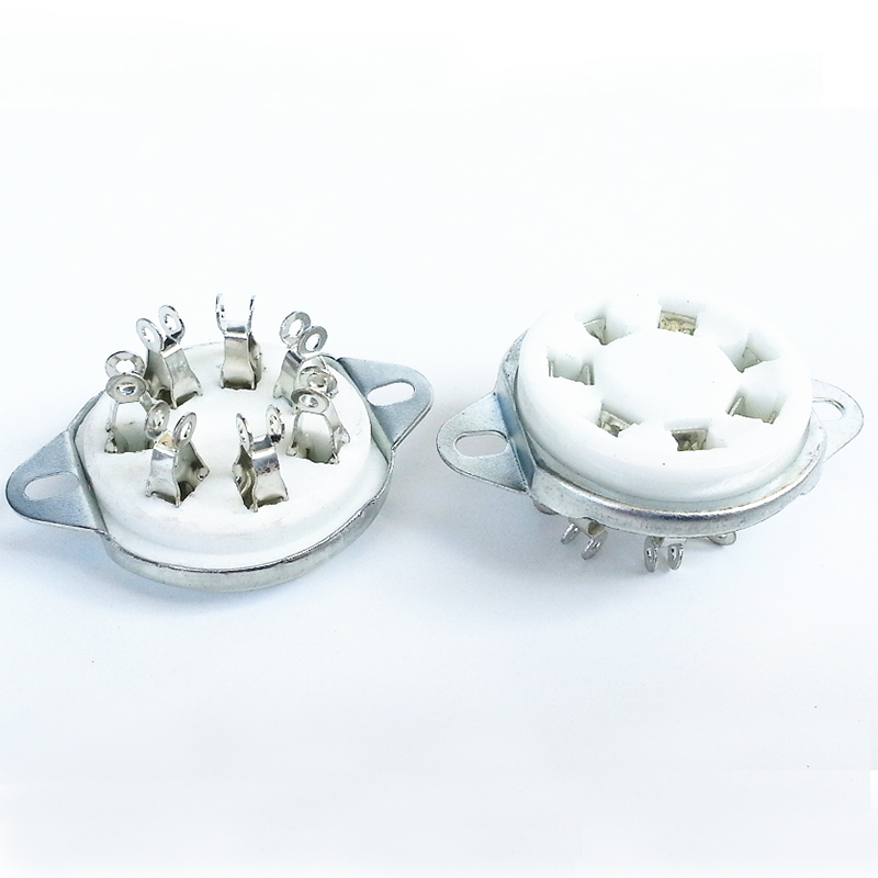 1PC HIFI Audio 7Pins Ceramic Tube Socket GZC7-2 For FU-25 59 FU25 Vacuum Tube Amplifier