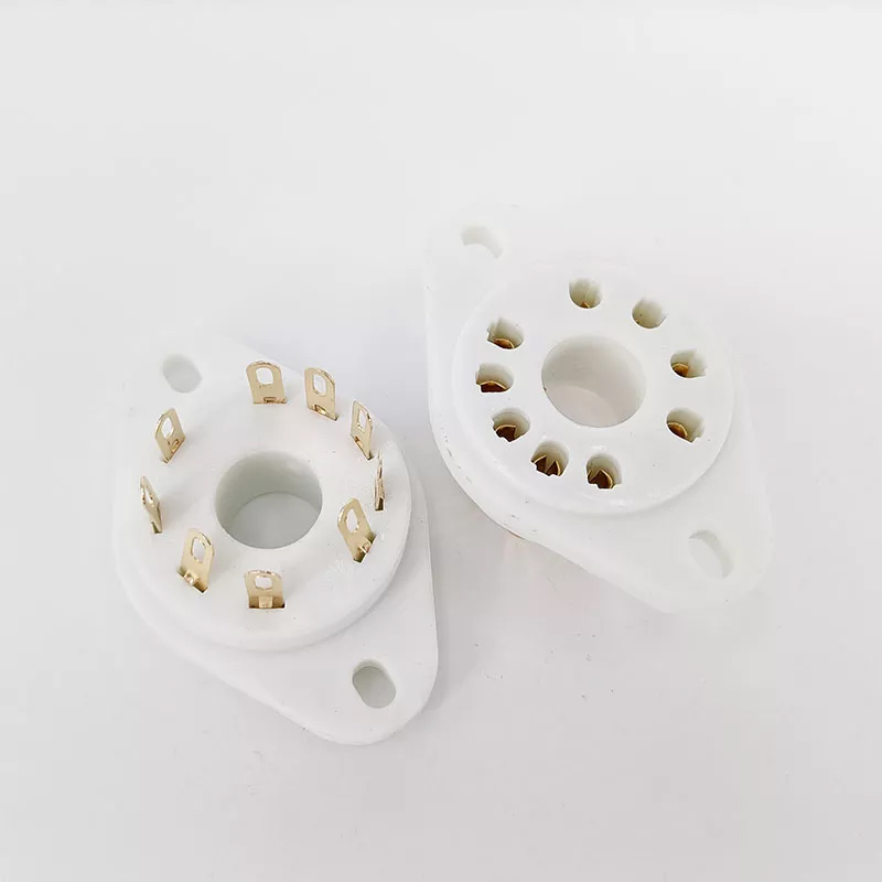 1PC GZC9-P-G Gold Plated 9-pin tubes socket for siemens F2a E2e RS1003 tubes