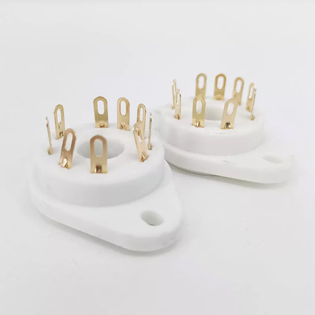 1PC GZC9-P-G Gold Plated 9-pin tubes socket for siemens F2a E2e RS1003 tubes