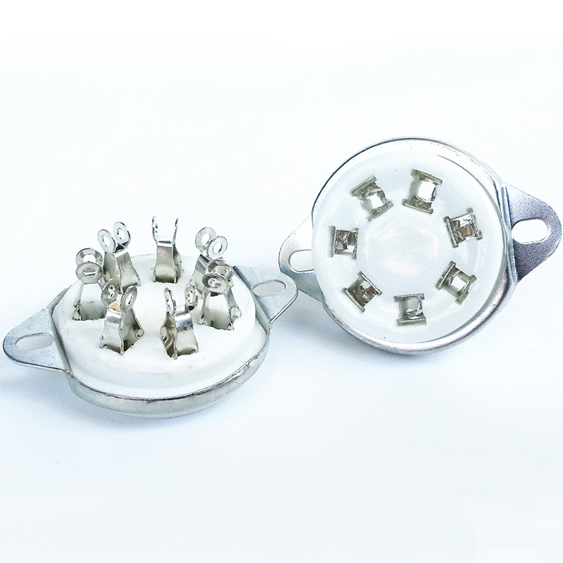 1PC HIFI Audio 7Pins Ceramic Tube Socket GZC7-2 For FU-25 59 FU25 Vacuum Tube Amplifier