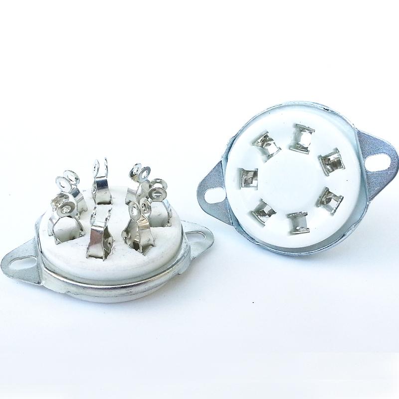 1PC HIFI Audio 7Pins Ceramic Tube Socket GZC7-21 For FU-25 1625 6A6 59 Vacuum Tube Amplifier