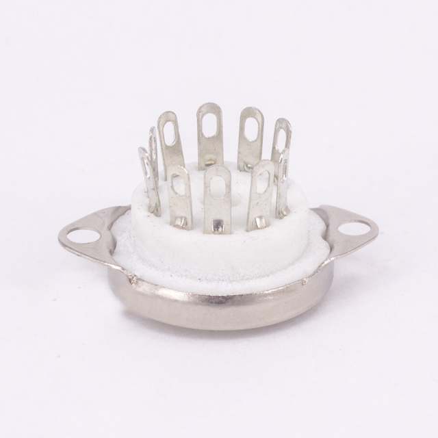 1PC GZC10-C 10-pin Vacuum Tube silver plated ceramics Sockets for 6X9 6U9 6AF9 6AB9