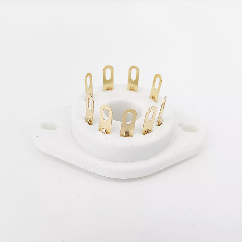 1PC GZC9-P-G Gold Plated 9-pin tubes socket for siemens F2a E2e RS1003 tubes