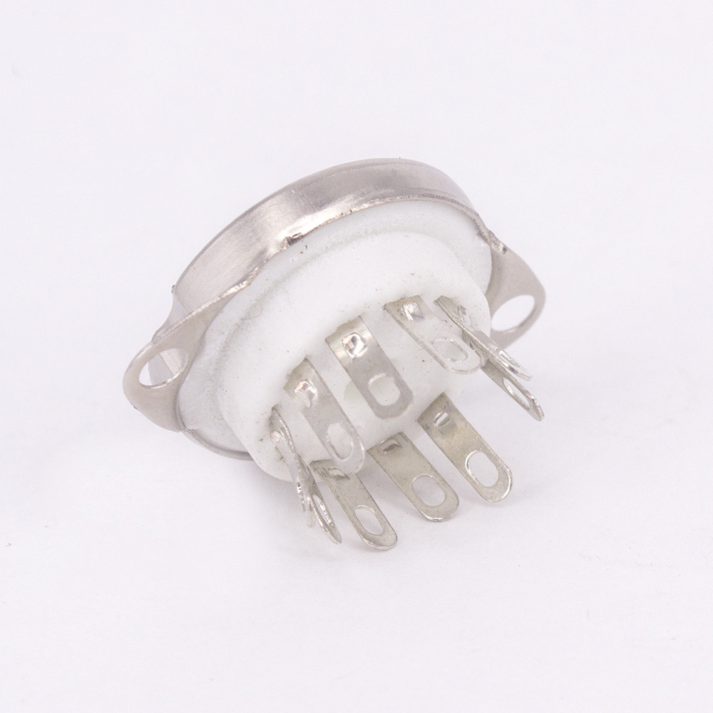 1PC GZC10-C 10-pin Vacuum Tube silver plated ceramics Sockets for 6X9 6U9 6AF9 6AB9