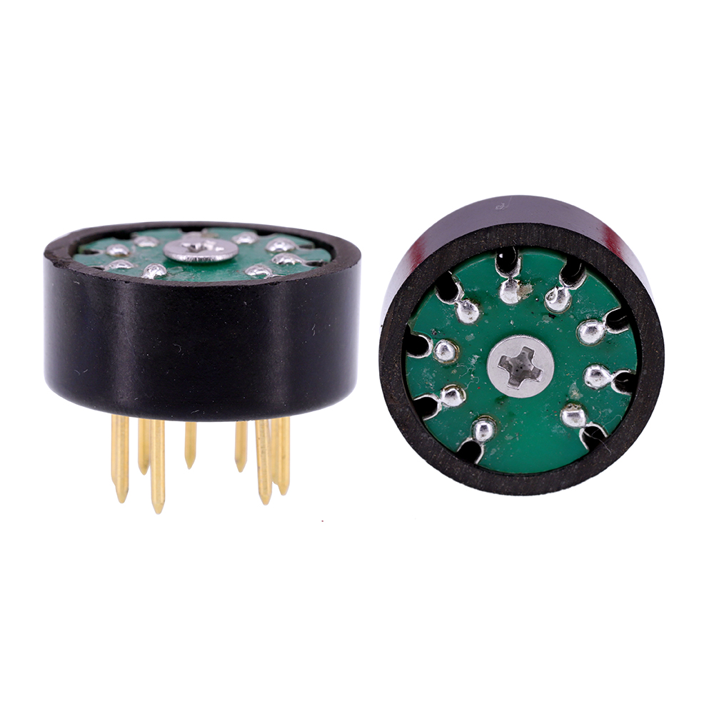 1PC 9PIN TO 9PIN Tube DIY Audio Vacuum Tube Adapter Socket Converter tube base for 12AT7 CV4035