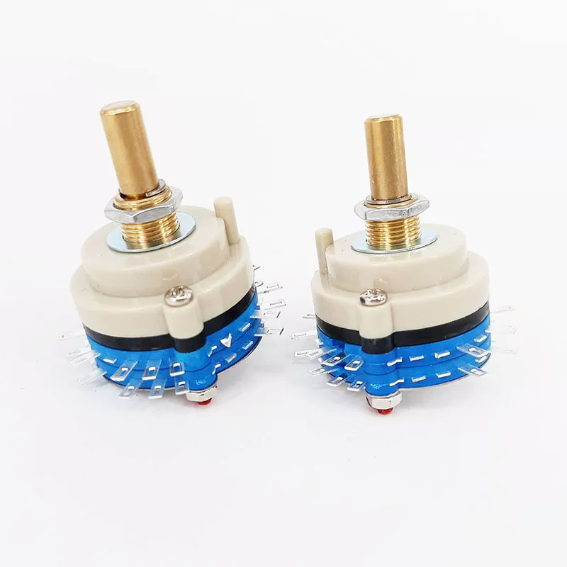 2Deck 4poles 5 positions ROTARY SWITCH Attenuator Pot Potentiometer Volume Control