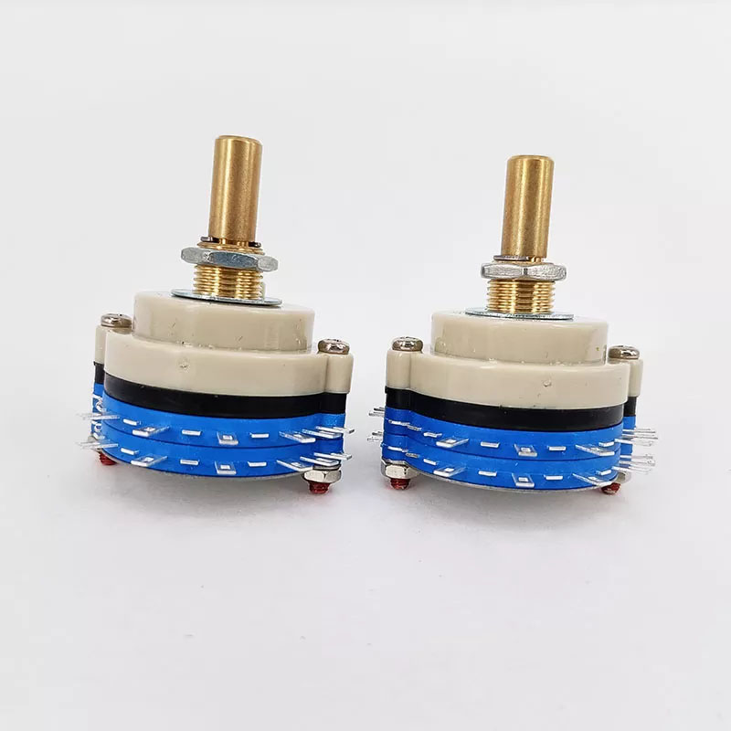 2Deck 4poles 5 positions ROTARY SWITCH Attenuator Pot Potentiometer Volume Control