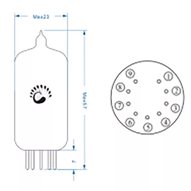 Vacuum Tube PSVANE ECC81 12AT7 Valve Tube HIFI Audio for tube amplifier DIY