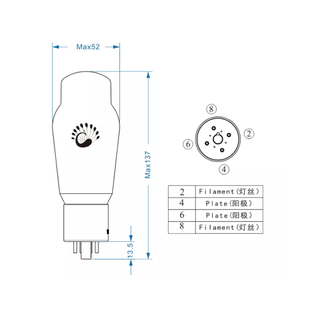 Vacuum Tube HIFI Psvane 5U4G replace 5Z3P 5T4 5AR4 274B