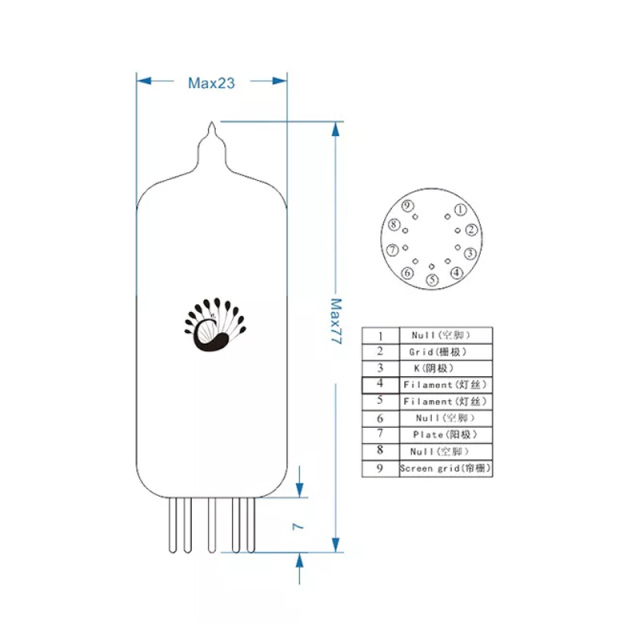 Vacuum Tube Audio Amplifier HiFi Electronic Tube PSVANE EL84