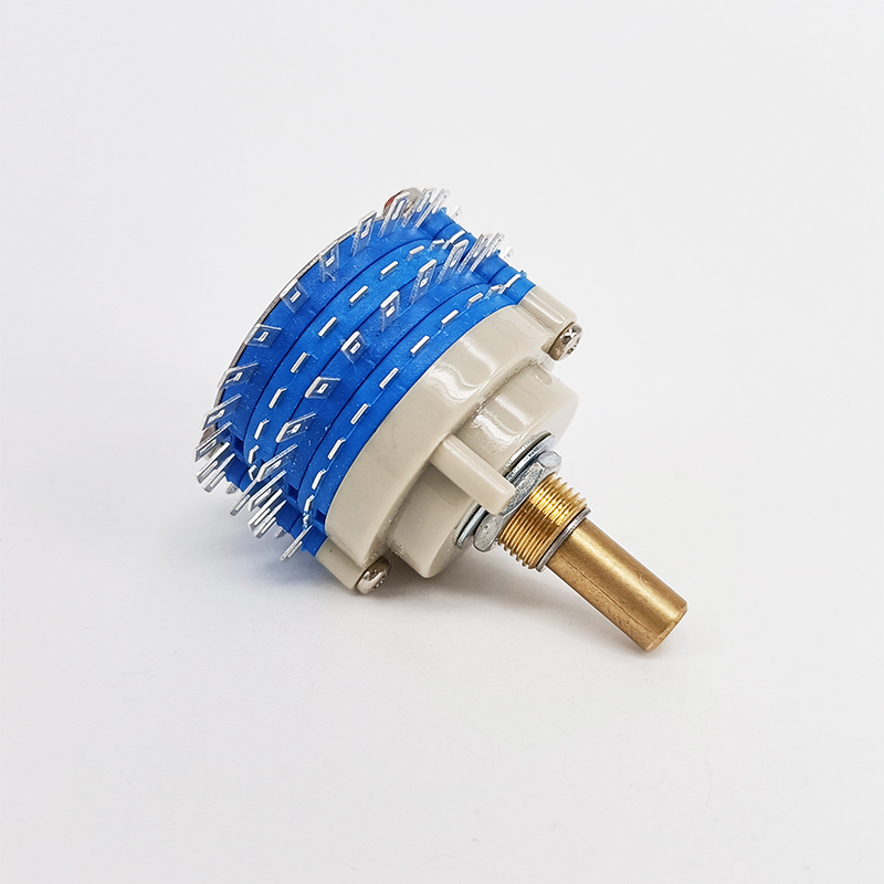 Round Shaft 2 Pole 24 positon ROTARY SWITCH Attenuator Pot Potentiometer Volume Control DIY