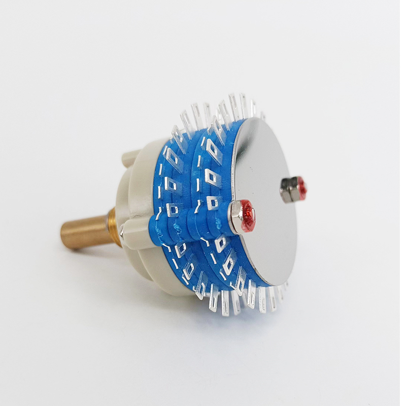 Round Shaft 2 Pole 23 positon ROTARY SWITCH Attenuator Pot Potentiometer Volume Control DIY