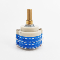 Round Shaft 2 Pole 24 positon ROTARY SWITCH Attenuator Pot Potentiometer Volume Control DIY