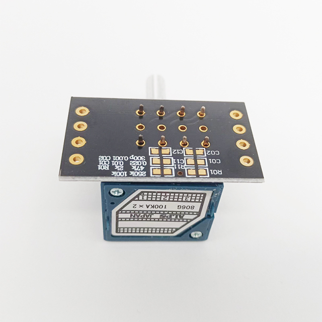 1PC ALPS RK27 STEREO VOLUME Potentiometer 100K 2x4 8pins Round shaft with PCB