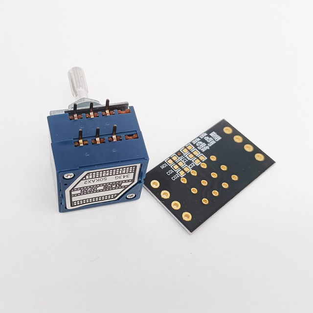 1PC ALPS RK27 STEREO VOLUME Potentiometer 50K 2x3 6pins RACHIS shaft with PCB