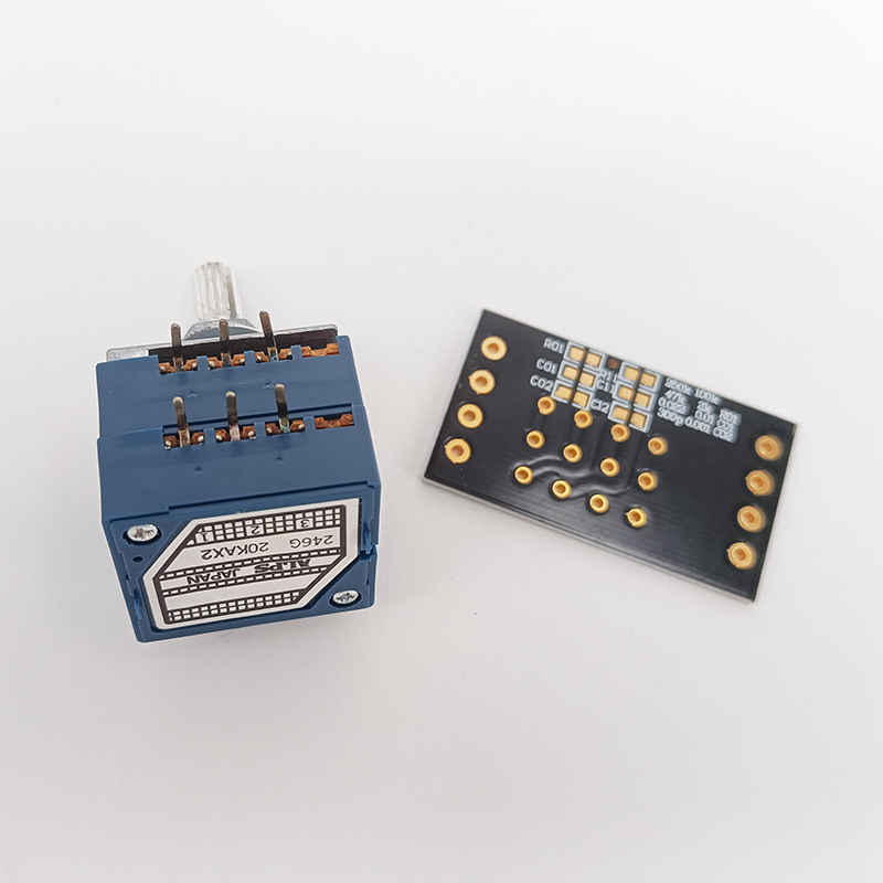 1PC ALPS RK27 STEREO VOLUME Potentiometer 20K 2x3 6pins RACHIS shaft with PCB