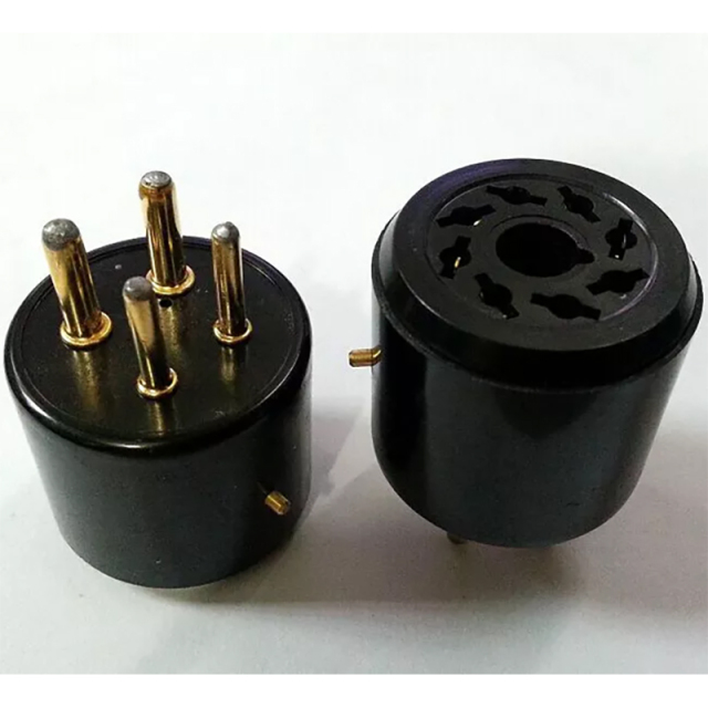 1PC Gold plated 8pin to 4pin Vacuum Tube Socket Adapter for HIFI tube amplifier DIY