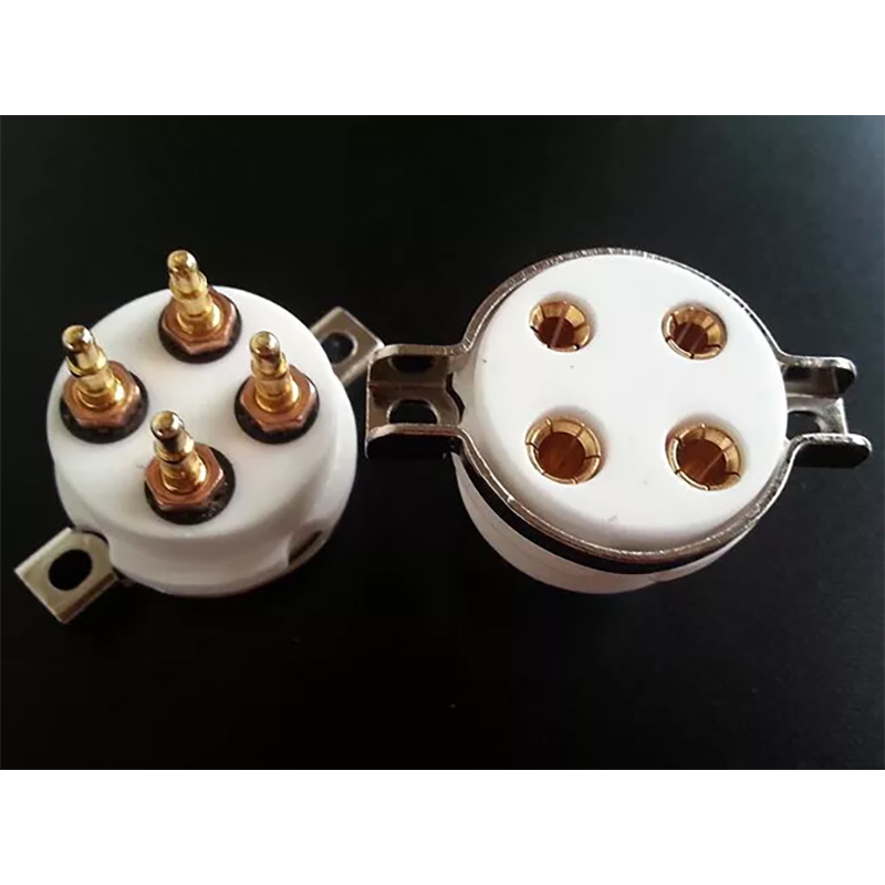 1 PC 4Pin high quality Ceramic Tube Socket Valve Base For 300B 811 2A3 274A