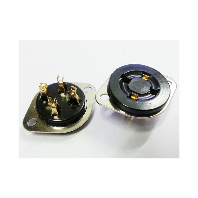 1PC Gold plated bakelite 4pin Vacuum Tube Socket for 300B 2A3 811 572B 274A