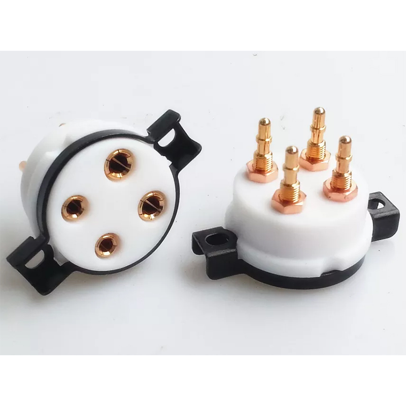 1PC CMC Telflon 4pin 4pins vacuum Tube Socket for 2A3 274A 300A 300B 811 VT52