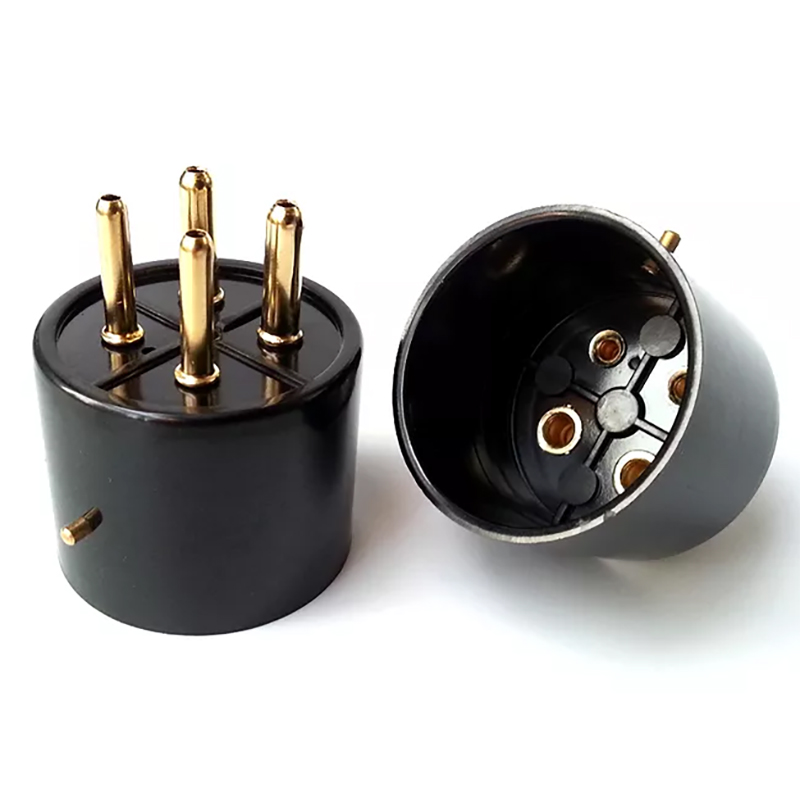 1PC Vacuum Tube socket Base GOLD Plated 4pins 300BR FOR 300B 2A3 811