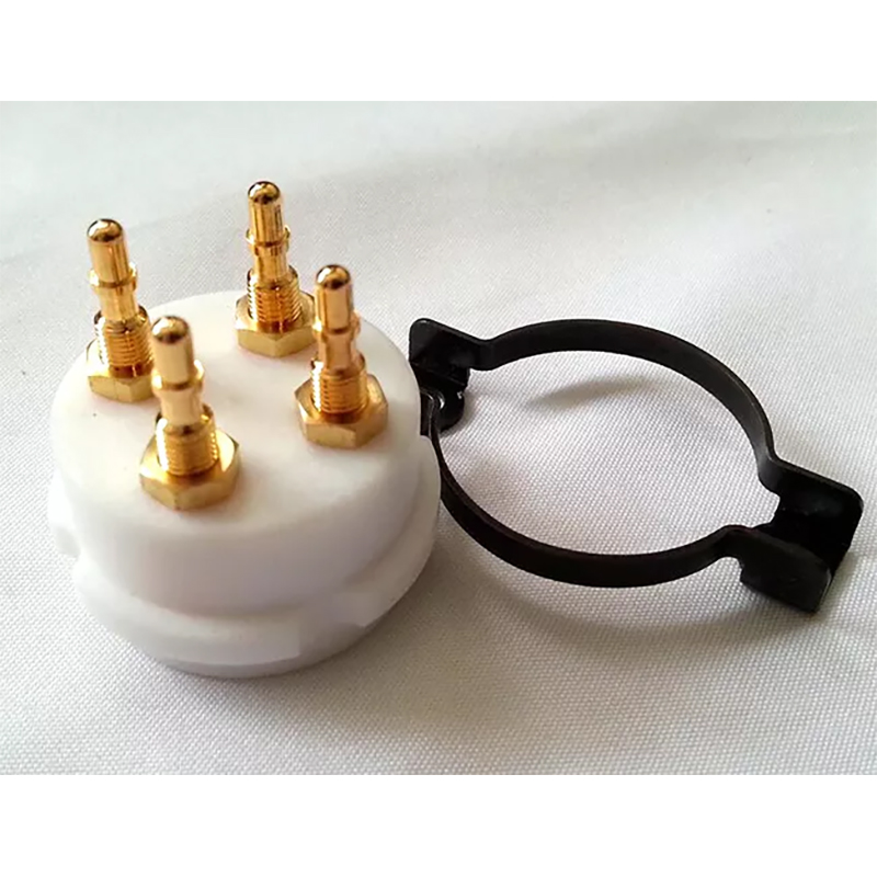 1PC EIZZ 4 pin 4pins Telflon Vacuum Tube Socket for 2A3 300A 300B 811 101D WITH Screw