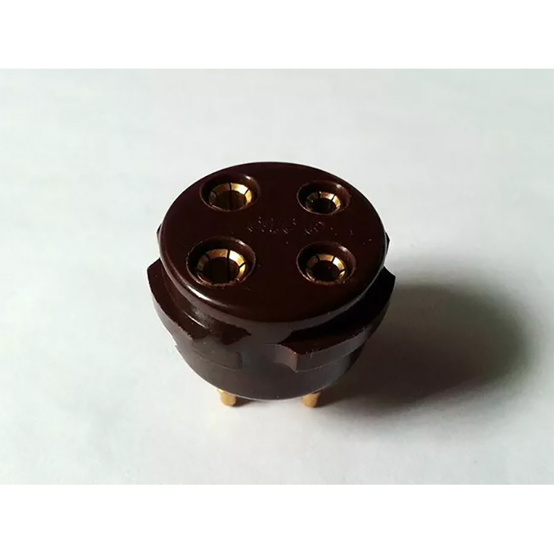 1PC Dark Red CMC 4 pin 4pins bakelite Vacuum Tube Socket base for 300B 2A3 811 274A