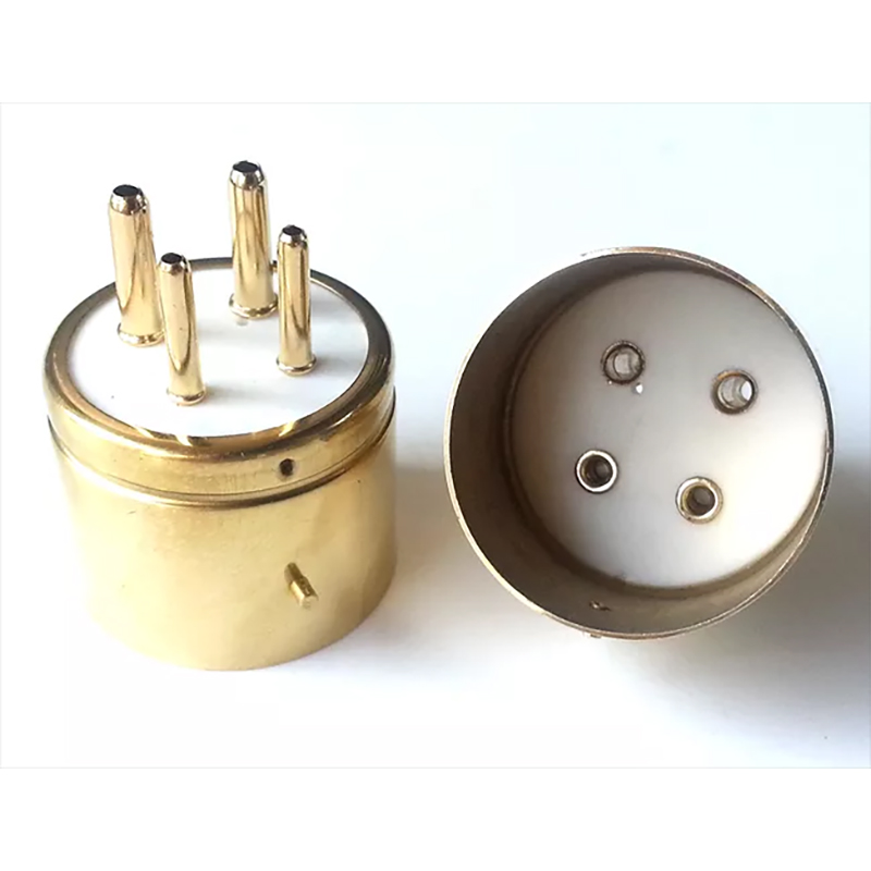 1PC 4pins Ceramic Vacuum Tube socket Base 300BR-G For 300B 2A3 811 274