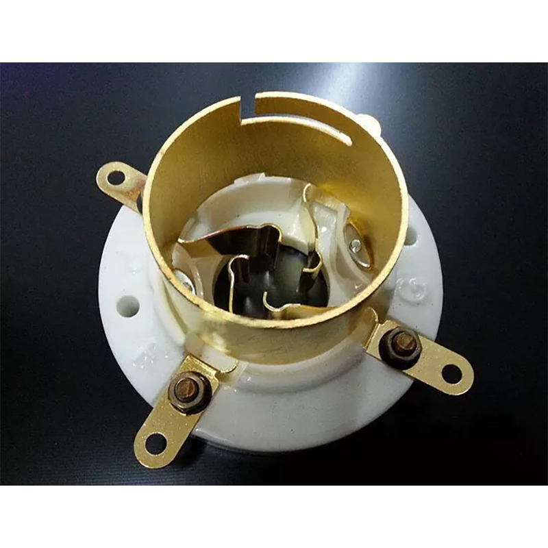 1PC GZC4-3B-G 4pins Gold plated JUMBO BAYONET Type Vacuum Tube socket for 805 845 211