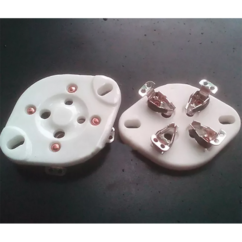 1PC Silver plated 4pins U4A Ceramic Vacuum Tube socket For 300B 2A3 811 45 71A 5Z3 572B
