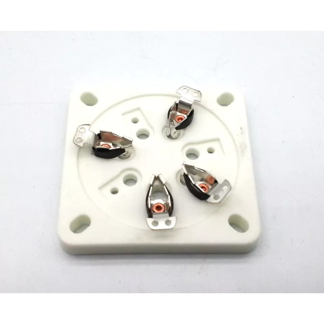 1PC 7Pin Tube Socket Base Chassis Mount Ceramic Vacuum Tube socket silver plated for GM70 GM71