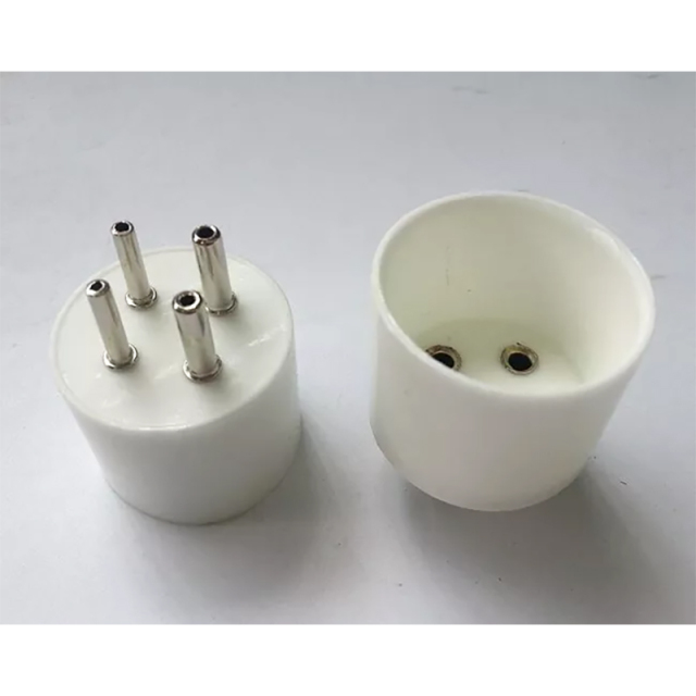 1PC 4 pins silver plated Ceramic Vacuum Tube Socket base for 811 300B 2A3