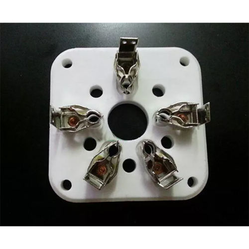 1PC Silver plated GZC5-A 5pin HIFI Diy Audio Vacuum Valve Tube socket for 4-125 4-400A 803