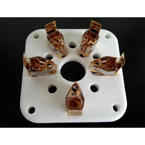 1PC Gold plated GZC5-A 5pin HIFI Diy Audio Vacuum Valve Tube socket for 4-125 4-400A 803