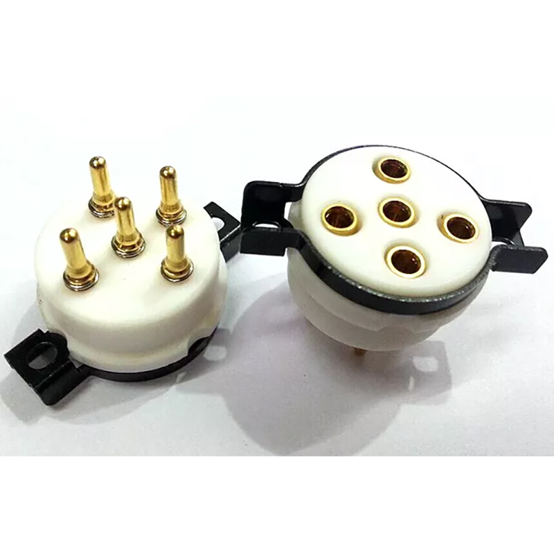 1PC EIZZ 5 pin Telflon Vacuum Tube Socket for PX4 PX5 U18 U19 1064