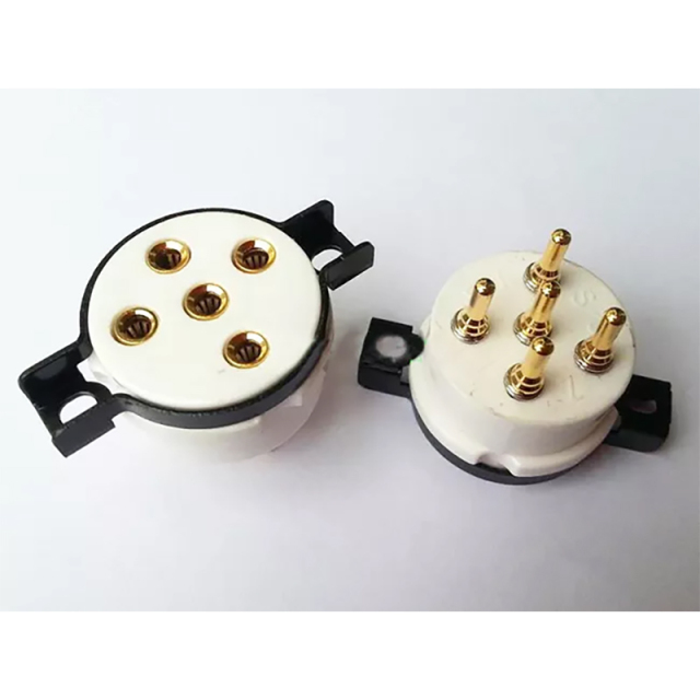 1PC CMC 5 pin Ceramic Vacuum Tube Socket for PX25 U18 U19 PX4 PX5 RGN1064