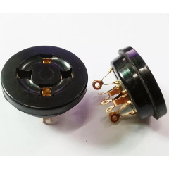 1PC Gold plated bakelite GZS4-2-G 4pin Vacuum Tube Socket for 300B 2A3 811
