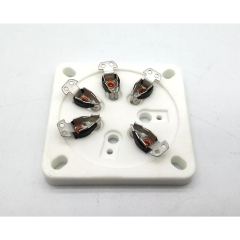 1PC 7Pin Tube Socket Base Chassis Mount Ceramic Vacuum Tube socket silver plated GZC7-5