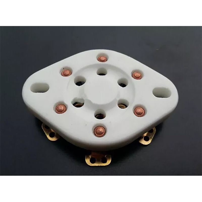 1PC 6pin ceramic valve tube socket for VT57 VT58 WE310 2A5 Panel Chassis Mount Gold plated
